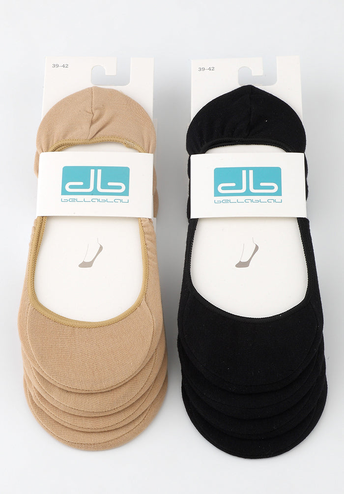 Set (8 Paar) Damen Füßlinge - Basic low cut